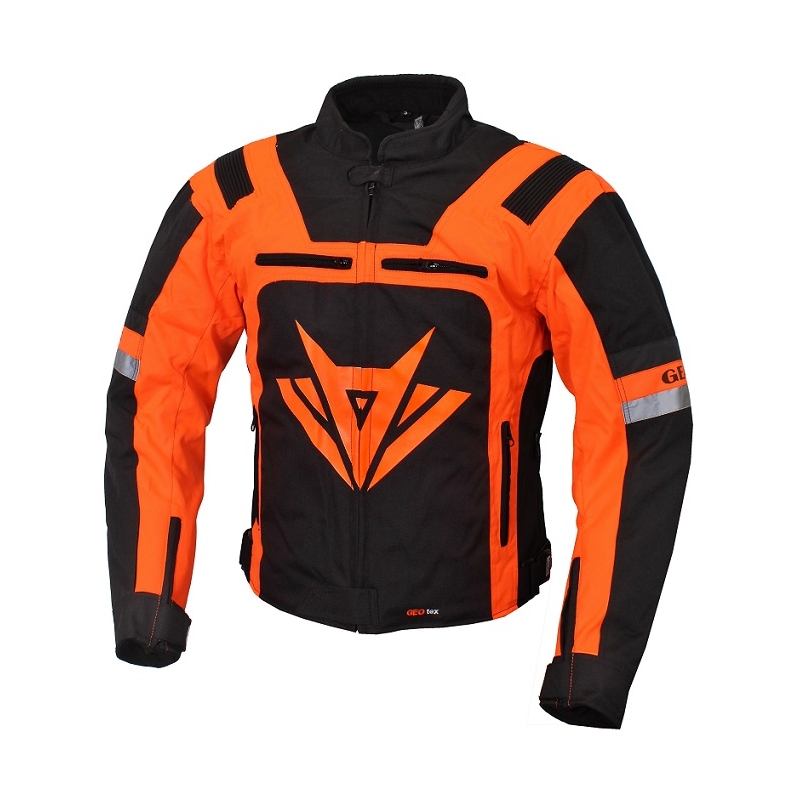 Bunda na moto RSA Gear černo-oranžová výprodej