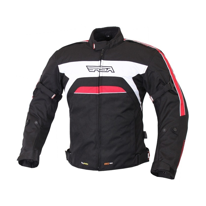 Bunda na moto RSA Iron černo-červená výprodej