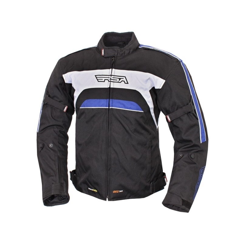 Bunda na moto RSA Iron černo-modrá výprodej