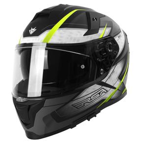Integrální přilba na motorku RSA Rapid šedo-fluo žlutá výprodej