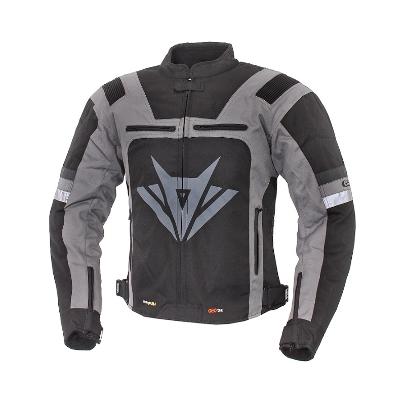 Bunda na moto Gear černo-šedá výprodej