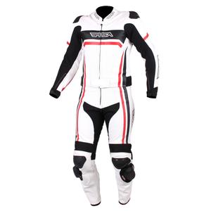 Pánská kombinéza na motorku RSA Virus bílo-černo-červená vypredaj výprodej
