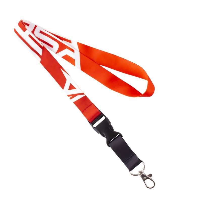 Šňůrka na krk RSA červená