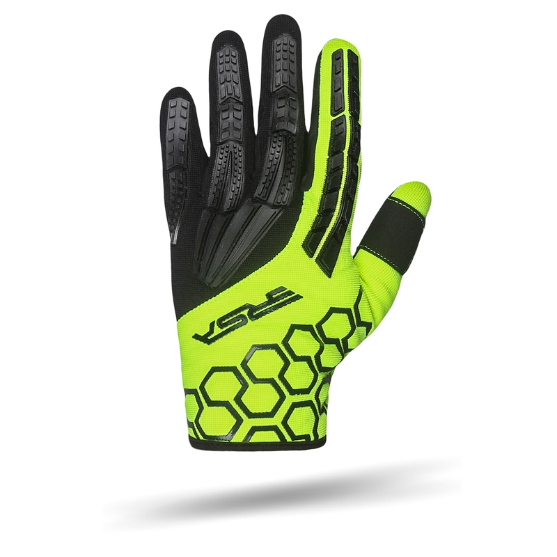 Dětské rukavice na motorku RSA MX EVO černo-fluo žluté