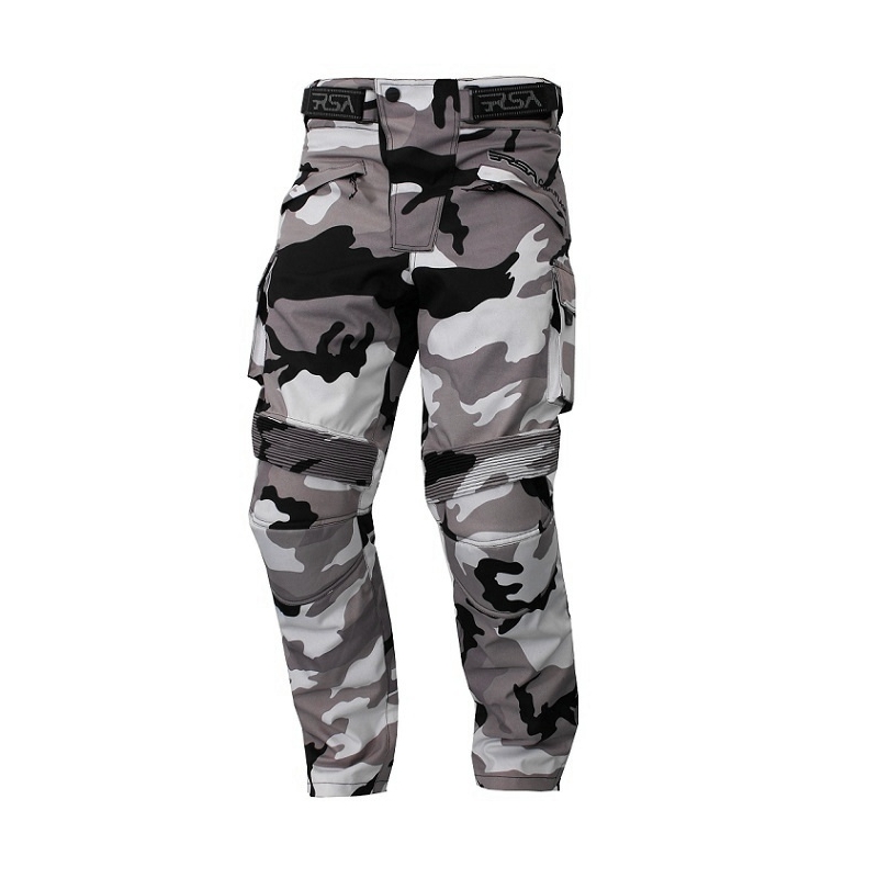 Moto kalhoty RSA Camuflage šedé výprodej