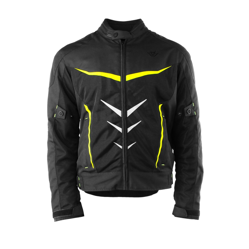 Bunda na motorku RSA Dart černo-fluo žlutá výprodej
