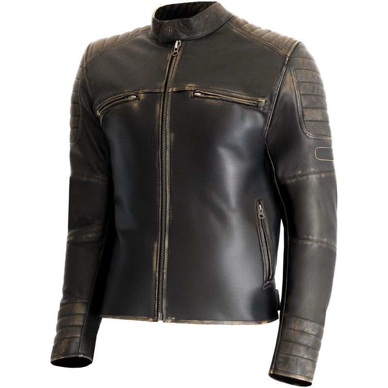 Kožená bunda na motorku RSA Vintage hnědá