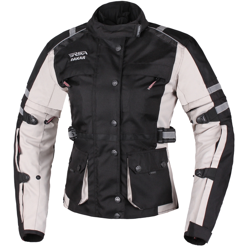 Dámská třívrstvá bunda na moto RSA Dakar šedá výprodej