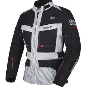 Dámská bunda na motorku RSA Dakar 2 černo-šedo-červená