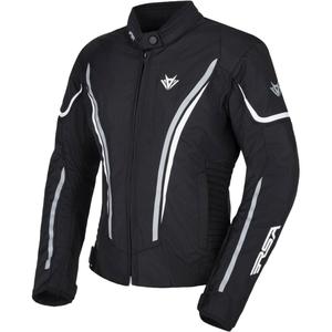 Dámská bunda na motorku RSA Wasp černo-šedo-bílá