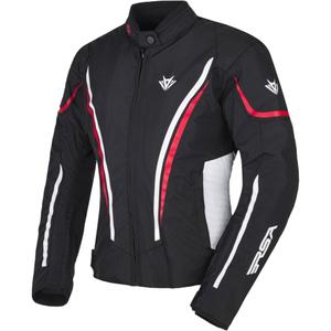 Dámská bunda na motorku RSA Wasp černo-bílo-červená