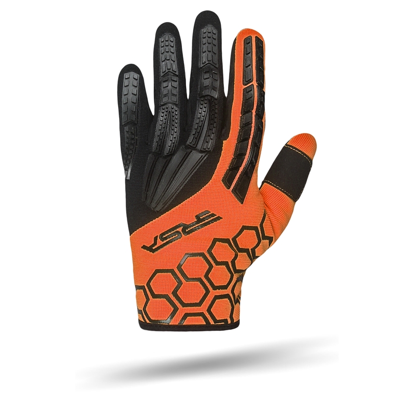 Rukavice na motorku RSA MX EVO černo-oranžové