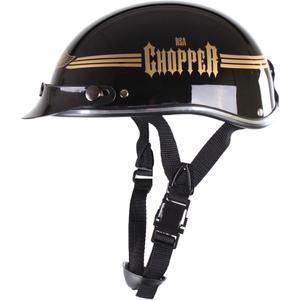 Přilba na motorku braincap RSA Skull černá lesklá