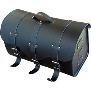 Kožený kufr na motorku se zámkem RSA K155 černý