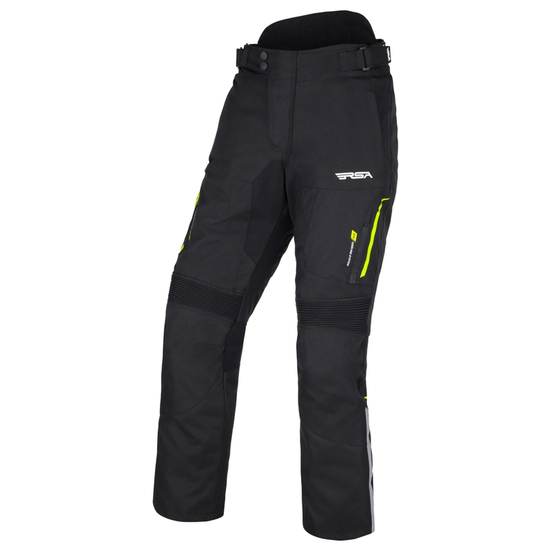 Kalhoty na motorku RSA Wasp černo-bílo-fluo žluté 3 - II. jakost