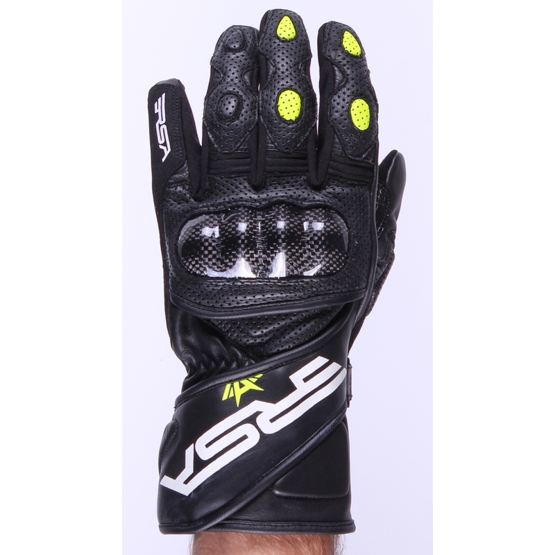 Rukavice na motorku RSA VR-6 černo-fluo žluté výprodej