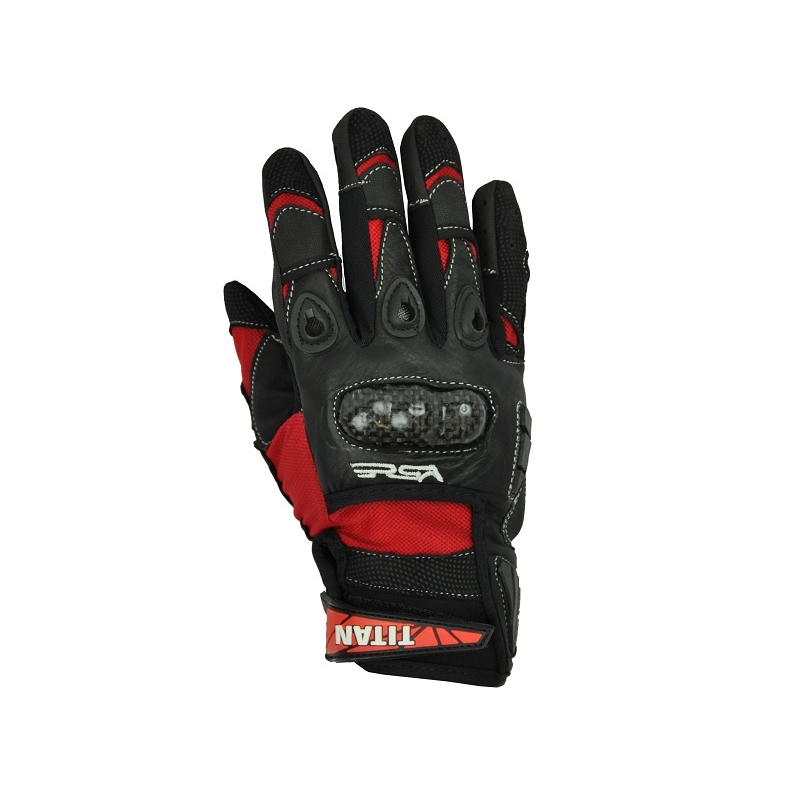 Rukavice na motorku RSA Titan červené výprodej