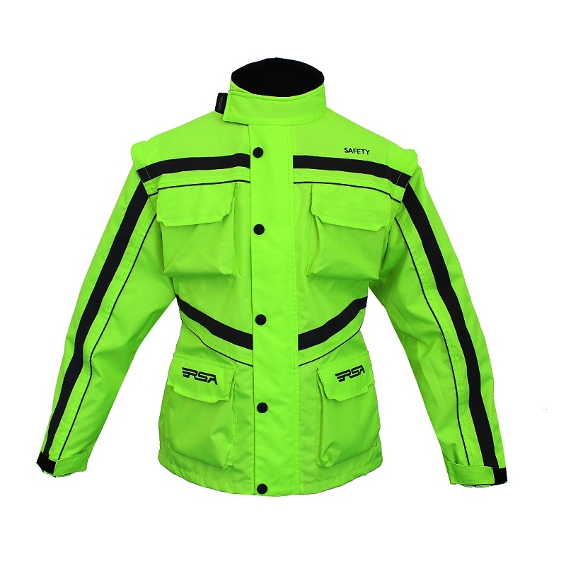 Bunda na moto RSA Safety zelená výprodej
